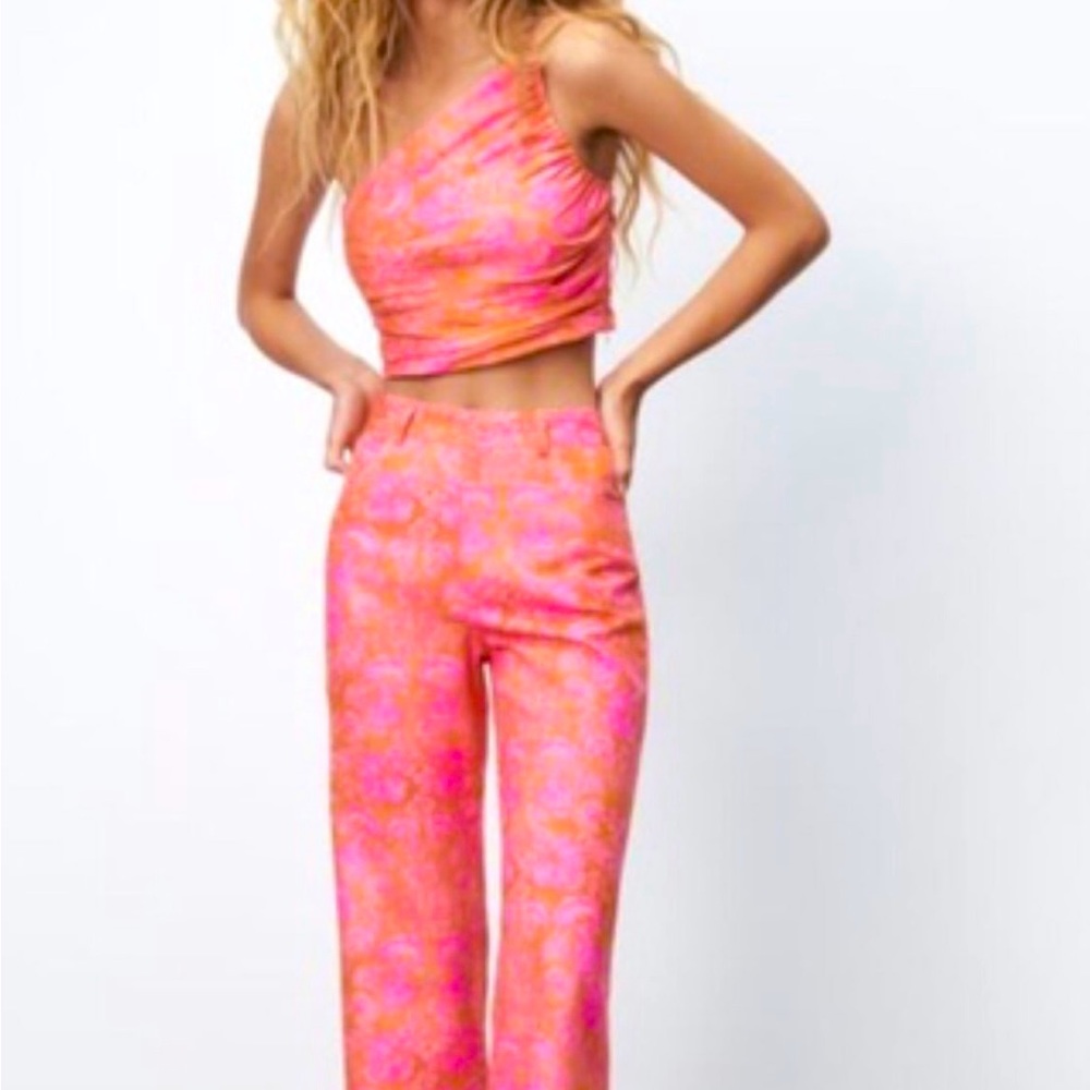 Zara pink two-piece set